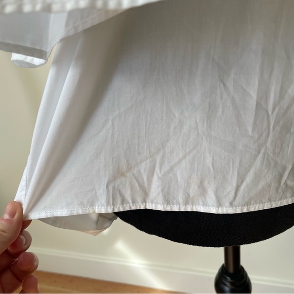 Parker White Off the Shoulder Multicolor Embroidery Smocked Yasmin Blouse Size S - Picture 11 of 12